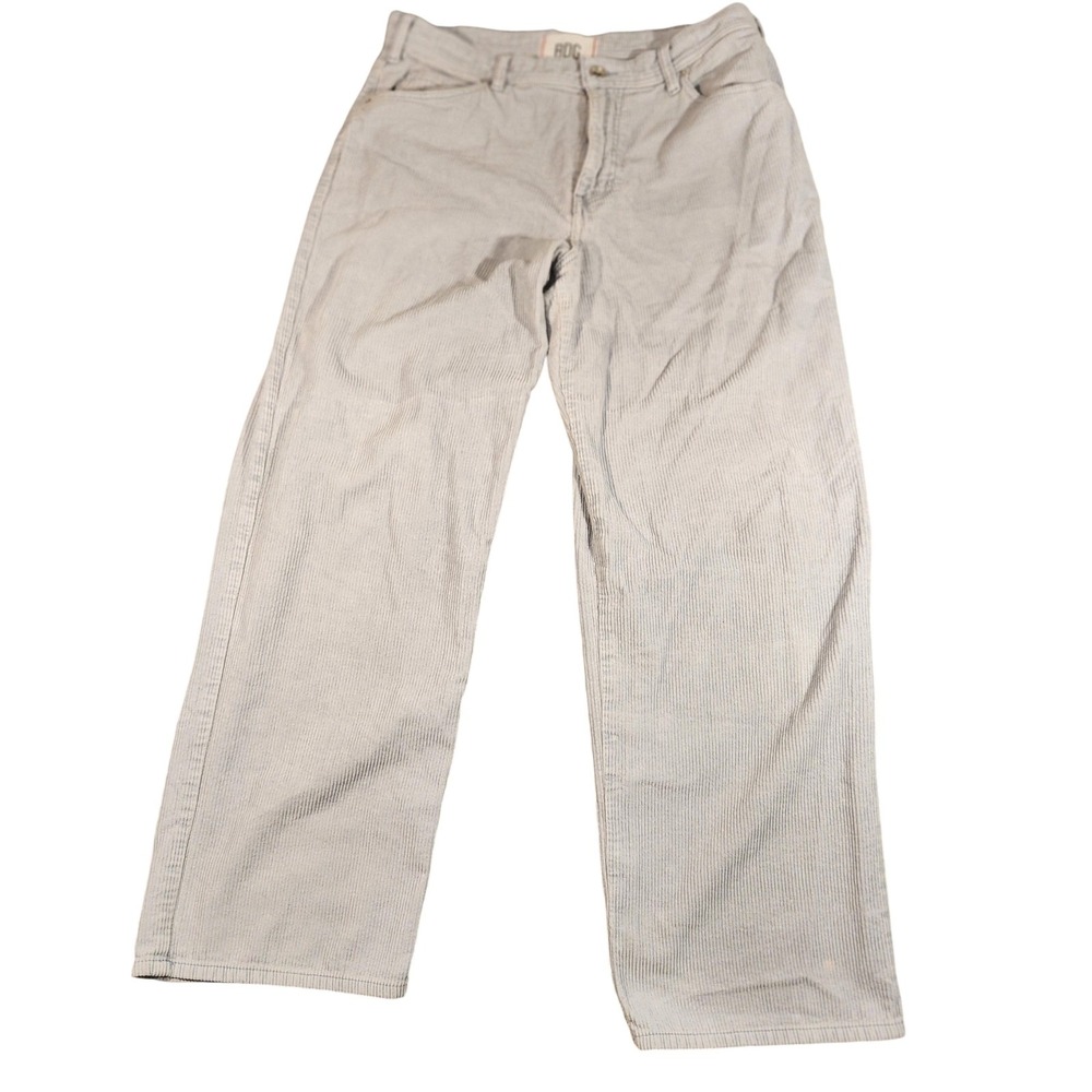 Vintage Y2K Corduroy Pants Mens 34 Light Blue Straight Leg‎ Jeans BDG Rear Patch